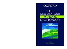 The New Zealand Oxford School Dictionary