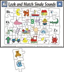 Look and Match Single Sounds Wood Puzzle