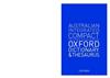 The Australian Integrated Compact Dictionary and Thesaurus