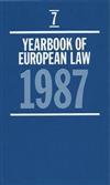 Yearbook of European Law: 1987
