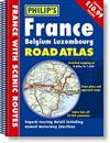 France Belguim Luxembourg Road Atlas