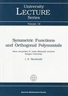 Symmetric Functions and Orthogonal Polynomials