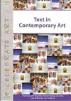 Text in Contemporary Art: Featuring John Reynolds, Richard Tipping, Lily Laita, Alex Selenitsch, Nic Phillipson