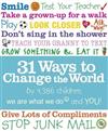 31 Ways to Change the World
