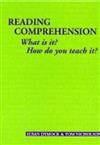 Reading Comprehension: What is it? How Do You Teach it?: What is it? How Do You Teach it? 824bk